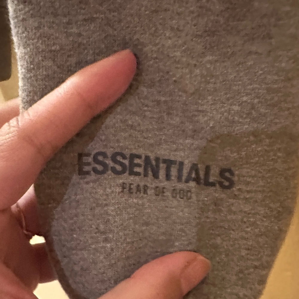 Essentials Heather Gray Pullover - Picture 2 of 6
